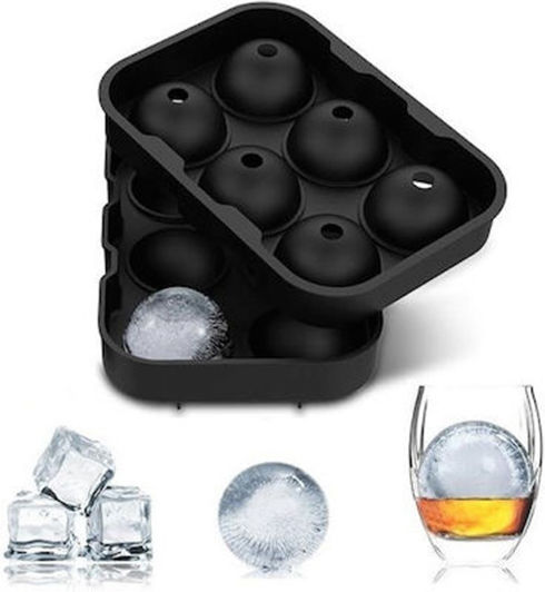 Ice Cube Mold Round Silicone 6 Slots 283000033