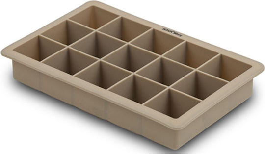 Nava Misty Ice Tray Cube Silicone 15 Slots Beige 10-111-050