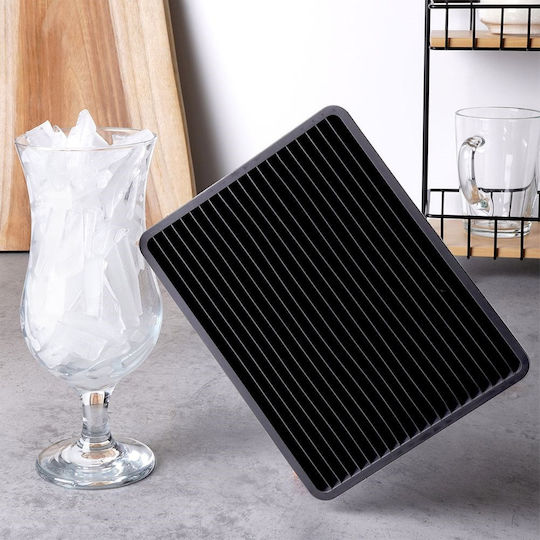 Excellent Houseware Παγοθήκη Ορθογώνια από Σιλικόνη Μαύρη 101001230