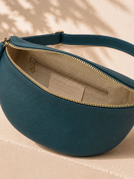 Women's Leather Bum Bag Green