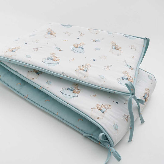 Vesta Home Baby Crib Bumper Braided Inside White 40x195cm
