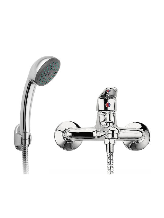 Ferro Smile Mixing Shower Shower Faucet Complete Set Silver
