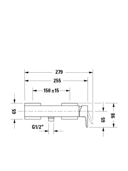 Duravit Mixing Shower Shower Faucet Black