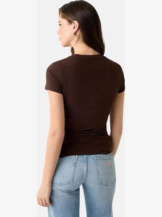 Triangle Damen T-Shirt Tierdruck Braun