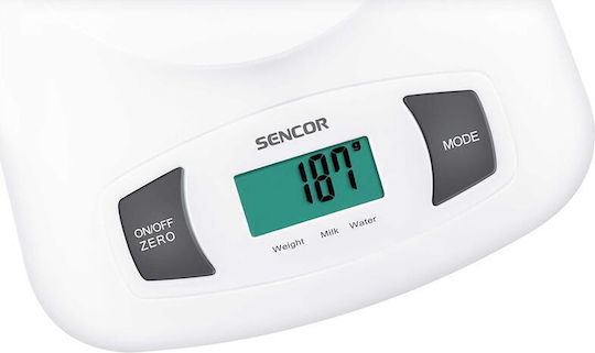 Sencor Digital Kitchen Scale with Bucket up to 5kg White