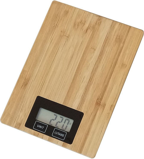 Omega OBKSB Ψηφιακή Ζυγαριά Κουζίνας έως 5kg Καφέ