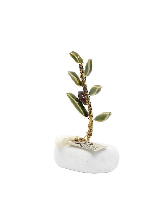 Rozos Ceramics Decorative Olive Made of Ceramic Material 6x10cm