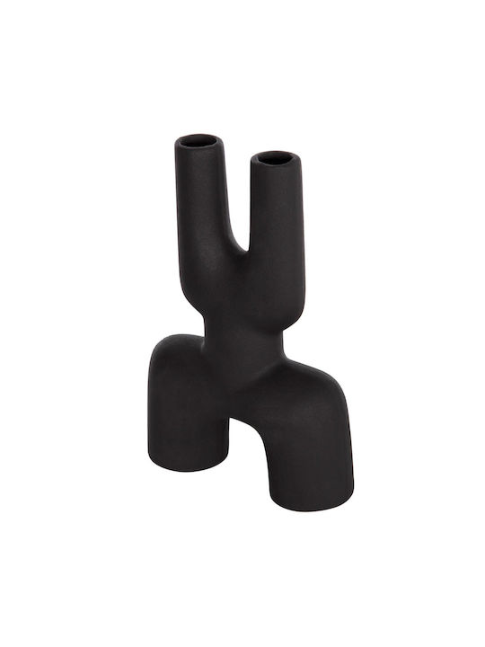 Decor ceramic pentru masă Fb94642.02 negru mat 15.5x6x23.5cm