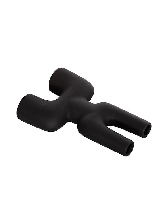 Decor ceramic pentru masă Fb94642.02 negru mat 15.5x6x23.5cm