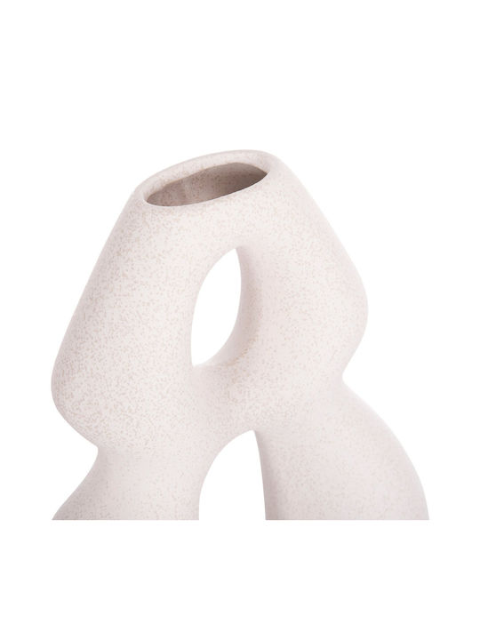 Articol decorativ din ceramică pentru masă Fb94598.01 Cristal alb-gălbui 26x9.5x29.5cm