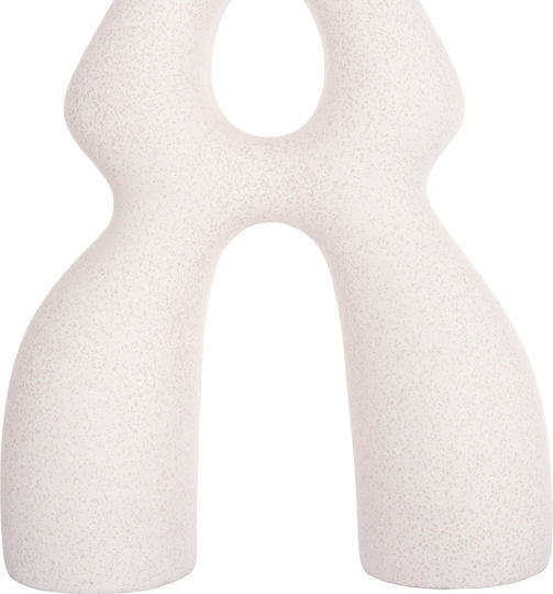 Ceramic Tabletop Decorative Item Fb94598.01 Off-White Crystal 26x9.5x29.5cm