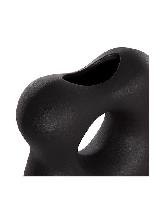 Decorațiune de Masă din Ceramică Fb94594.02 Negru Mat 18,5x9x18cm
