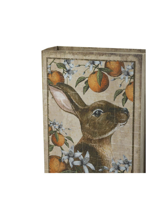 Artekko Book Multicolored Decorative Books Mdf Storage Space 17.8x7.6x26.7 Cm 12.7x5.1x21.6 Cm 2 Pieces