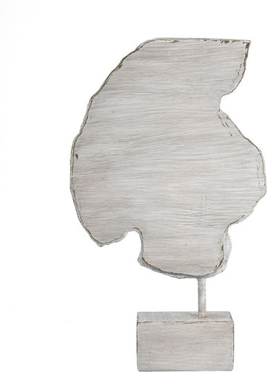 Artekko Maenad Tabletop Polyresin Decorative White Patina 20.5x6.7x33.5 Cm