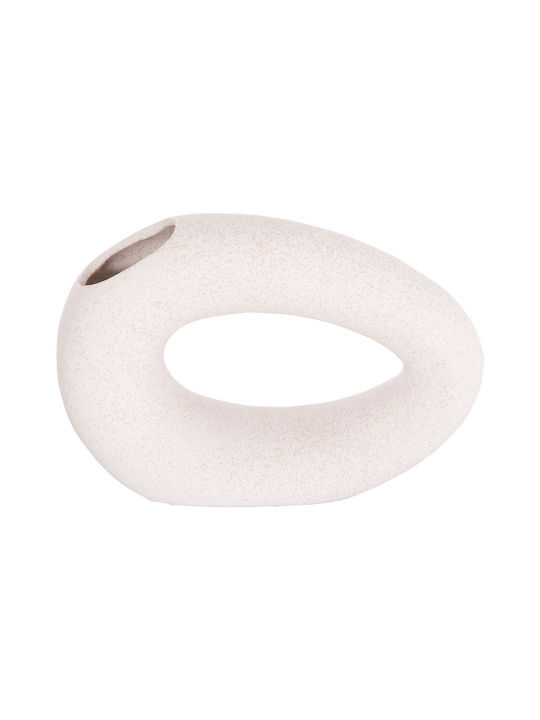 Ceramic Tabletop Decor Fb94645.01 Off-White Crystal 23x8x15 5uec