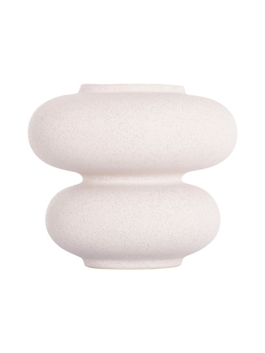 Tabletop Ceramic Decorative Item Fb94629.01 Off-White Crystal Ø18x17cm