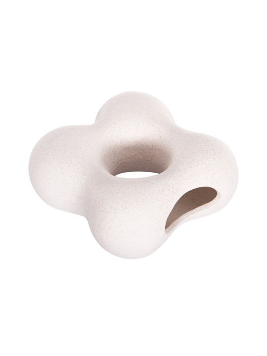 Decor ceramic pentru masă Fb94594.01 Cristal alb-gălbui 18 5x9x18cm