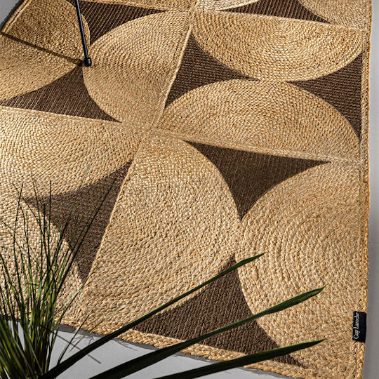 Guy Laroche Mirage Wohnzimmer Teppich Sommer aus Jute Choco 70x200cm