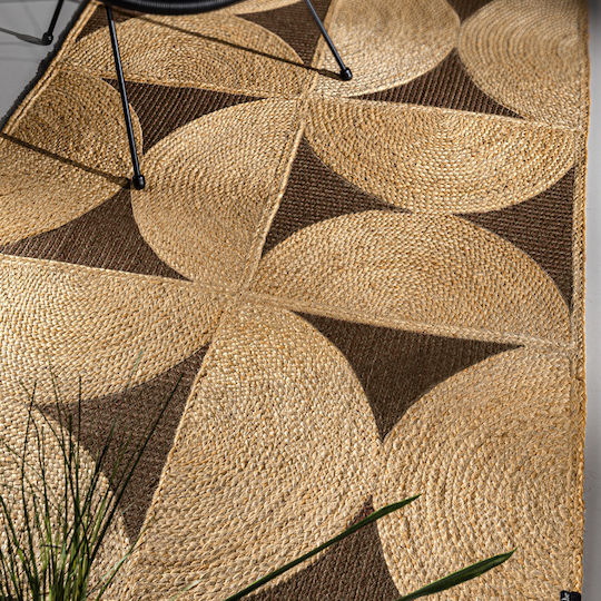 Guy Laroche Mirage Wohnzimmer Teppich Sommer aus Jute Choco 70x200cm