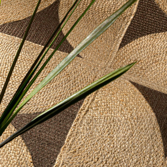 Guy Laroche Mirage Wohnzimmer Teppich Sommer aus Jute Choco 70x200cm