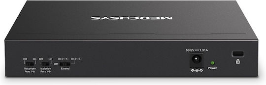 Mercusys MS110P v1 L2 PoE+ Switch με 10 Θύρες Gigabit (1Gbps) Ethernet