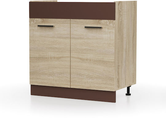 Alina Dulap pentru Chiuvetă Sonoma-Mokka 80x44.5x85buc
