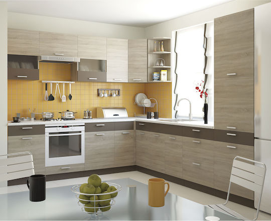 Alina Dulap pentru Chiuvetă Sonoma-Mokka 80x44.5x85buc