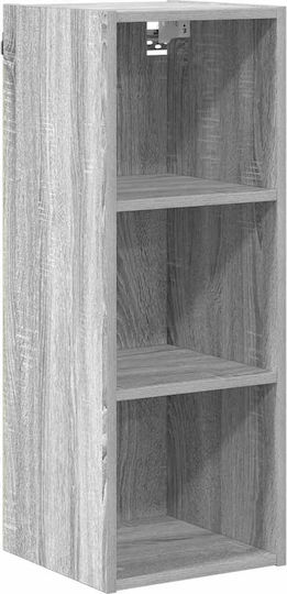 Wand-Küchenschrank mit Arbeitsplatte Grau 30x29,5x80cm