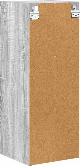 Wand-Küchenschrank mit Arbeitsplatte Grau 30x29,5x80cm
