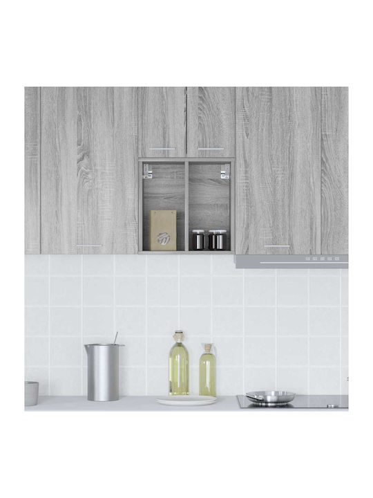 Wall Kitchen Cabinet with Grey Countertop 40x29.5x40cm