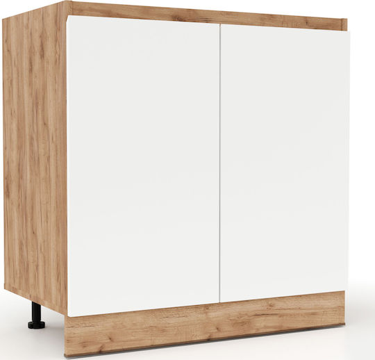 Soft Spülbeckenschrank White 80x46x81.5Stück Soft Spülbeckenschrank White 80x46x81.5Stück