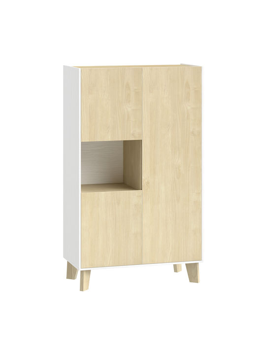 Подов Кухненски Шкаф Бял 80x40x135см