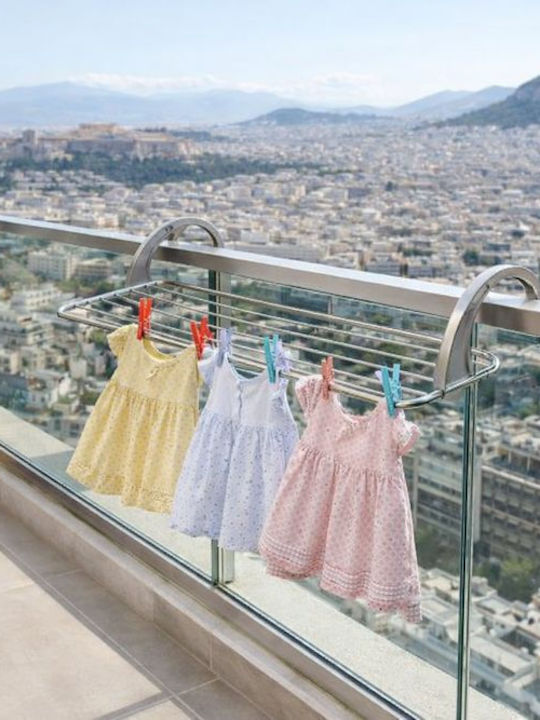 Chios Hellas Απλώστρα Κρεμαστή από Αλουμίνιο για το Μπαλκόνι με Μήκος Απλώματος 10m