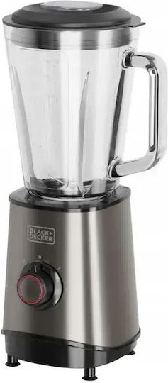 Black & Decker Blender With Plastic Jug 1.5 L 800W Silver ESB9120140L