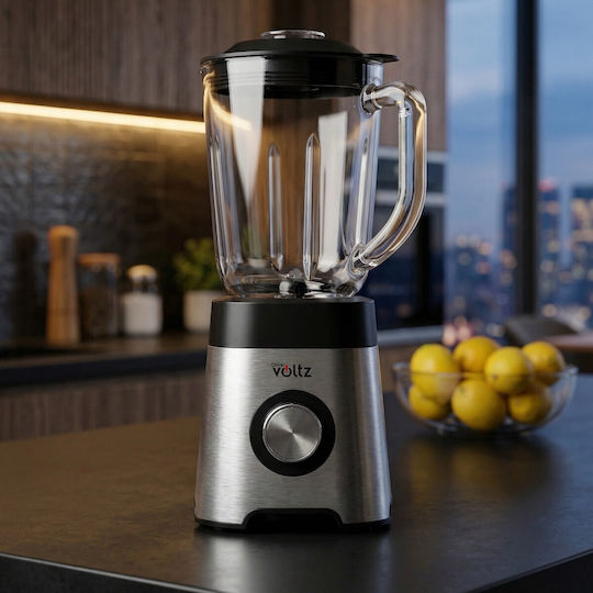 Voltz Блендер с Стъклена Кана 1,5 л 800W Сребрист OV51162E