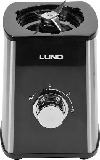Lund Μπλέντερ με Πλαστική Κανάτα 1 lt 300W Μαύρο 67702