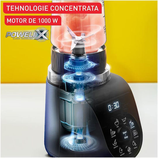 Tefal Blender Cu Cană Din Plastic 700 ml Putere 1000W Albastru BL19H4F0