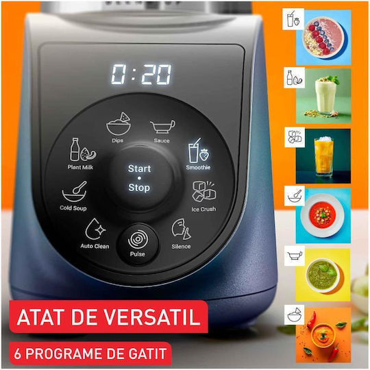 Tefal Blender Cu Cană Din Plastic 700 ml Putere 1000W Albastru BL19H4F0