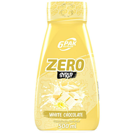 6Pak Nutrition Сладкарска сироп Zero с вкус на Бял шоколад Без захар 500мл