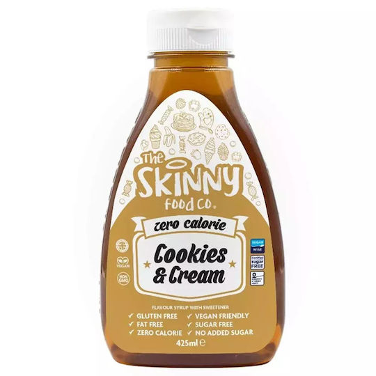 The Skinny Food Co Σιρόπι Ζαχαροπλαστικής Skinny Syrup με Γεύση Cookies & Cream Χωρίς Προσθήκη Ζάχαρης 425ml