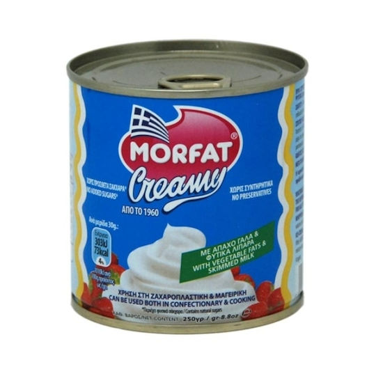 Morfat Κρέμα Σαντιγί Creamy Χωρίς Προσθήκη Ζάχαρης 250gr