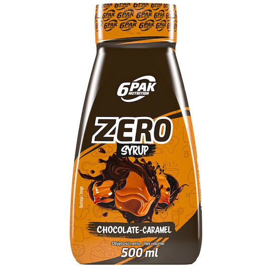 6Pak Nutrition Сироп За Сладкарници Zero С Вкус Шоколадов Карамел Без Захар 500ml