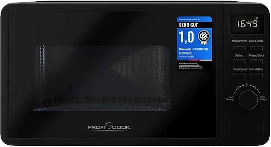 Profi Cook PC-MWG 1319 Cuptor cu Microunde cu Grill 20l Negru