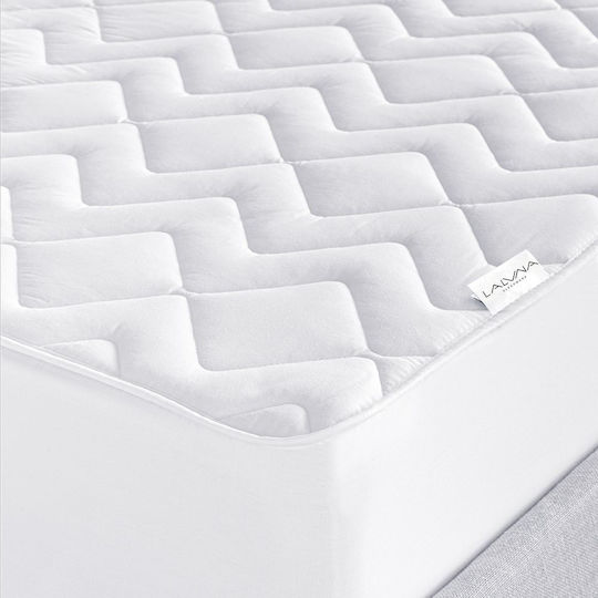 La Luna Protective Cover Single with Skirt All Cotton White 100x200+28cm
