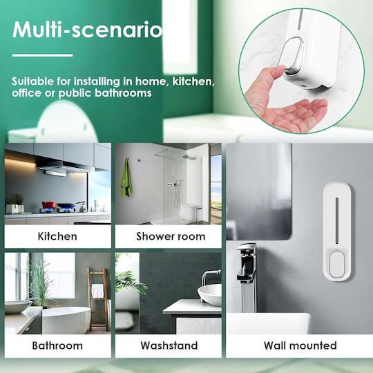 Dimitracas Wall-mounted Dispenser Plastic White 350ml