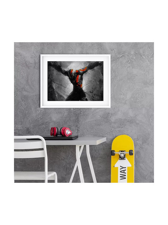 Gaming Poster God War Kratos Gm029 40cm X 50cm