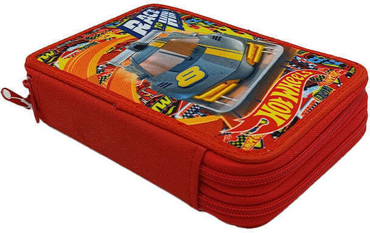 Gim Hot Wheels Pencil Case Filled