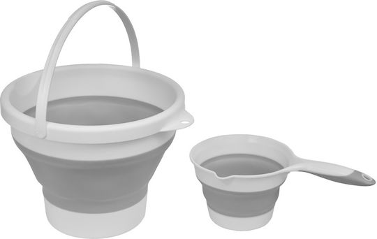 Bebe Stars Folding Baby Bath with Thermometer Grey