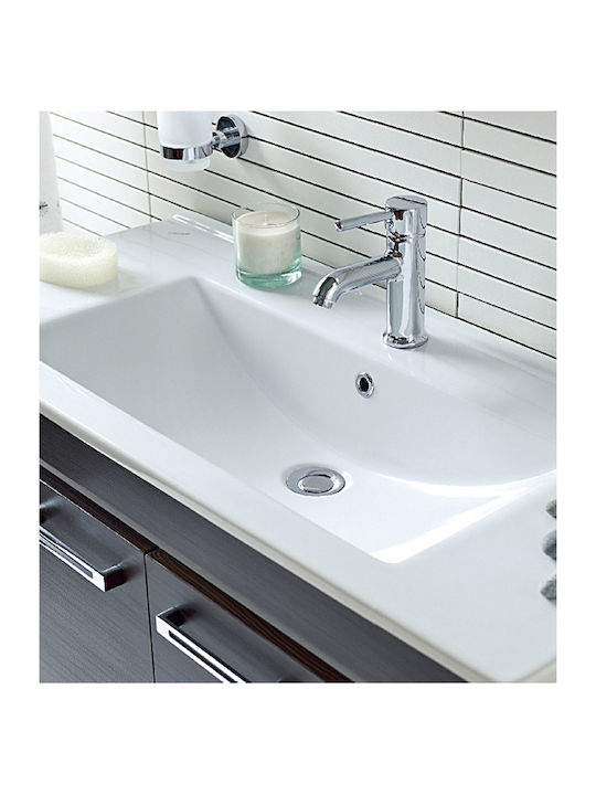 Creavit Slim Eingelassenes Waschbecken Porzellan 65x45x17.5cm Weiß