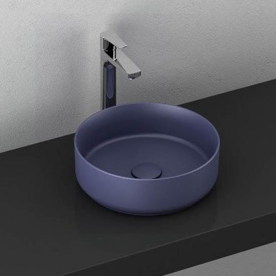 Isvea Επικαθήμενος Νιπτήρας Πορσελάνης 36x36cm Blue